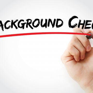 verispy features background check service hand writing background check in black marker underlining in red
